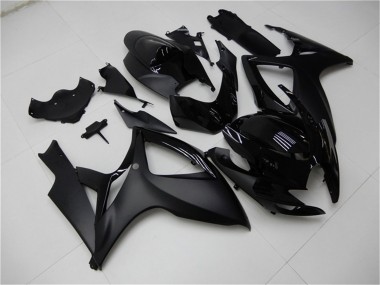 Matt Schwarz Glänzendes Schwarz 2006-2007 Suzuki GSXR 600/750 Motorrad Verkleidung