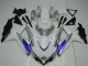 Silber Weiß Blau Schwarz 2008-2010 Suzuki GSXR 600/750 Motorrad Verkleidung