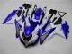 Weiß Blau Schwarz Rot Linie 2008-2010 Suzuki GSXR 600/750 Motorrad Verkleidung