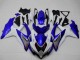 Weiß Blau Schwarz Rot Linie 2008-2010 Suzuki GSXR 600/750 Motorrad Verkleidung