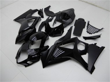 Glänzendes Schwarz Matt Schwarz Kein Aufkleber 2007-2008 Suzuki GSXR 1000 Motorrad Verkleidung