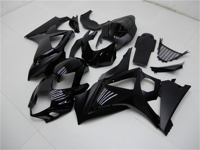 Glänzendes Schwarz Matt Schwarz Kein Aufkleber 2007-2008 Suzuki GSXR 1000 Motorrad Verkleidung