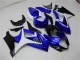 Weiß Blau Schwarz Kein Aufkleber 2007-2008 Suzuki GSXR 1000 Motorrad Verkleidung
