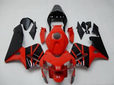 Rot Glänzendes Schwarz OEM Stil 2003-2004 Honda CBR600RR Motorrad Verkleidung