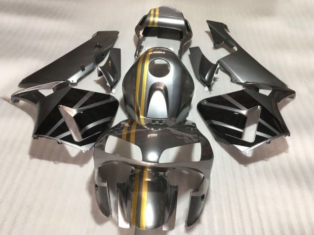 Silber Gold Glänzendes Schwarz 2003-2004 Honda CBR600RR Motorrad Verkleidung