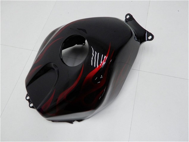 Glänzendes Schwarz Rot Flamme 2005-2006 Honda CBR600RR Motorrad Verkleidung Kit