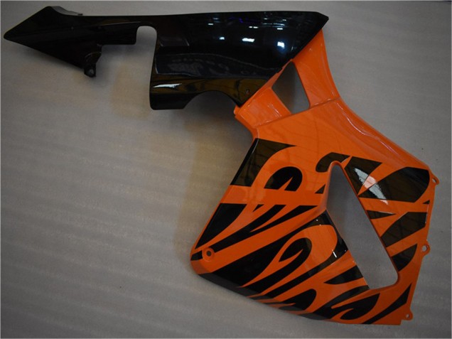 Orange Schwarz Flamme 2005-2006 Honda CBR600RR Motorrad Verkleidung
