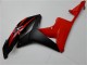 Rot Matt Schwarz 2007-2008 Honda CBR600RR Motorrad Verkleidung