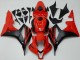 Rot Matt Schwarz 2007-2008 Honda CBR600RR Motorrad Verkleidung