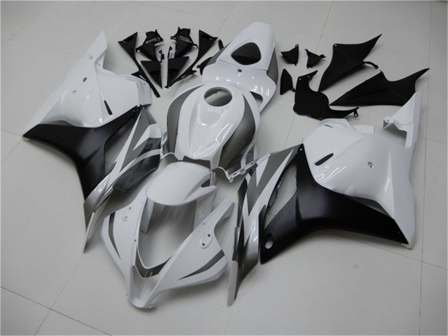Weiß Grau Matt Schwarz 2009-2012 Honda CBR600RR Motorrad Verkleidung