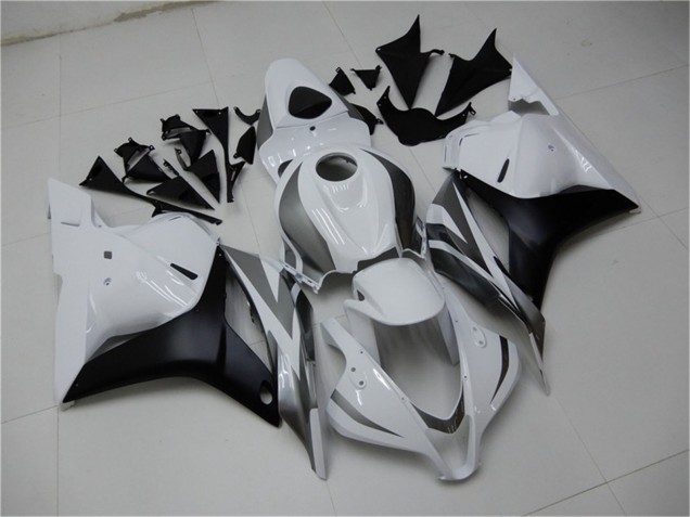 Weiß Grau Matt Schwarz 2009-2012 Honda CBR600RR Motorrad Verkleidung