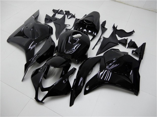 Glänzendes Schwarz 2009-2012 Honda CBR600RR Motorrad Verkleidung Kit