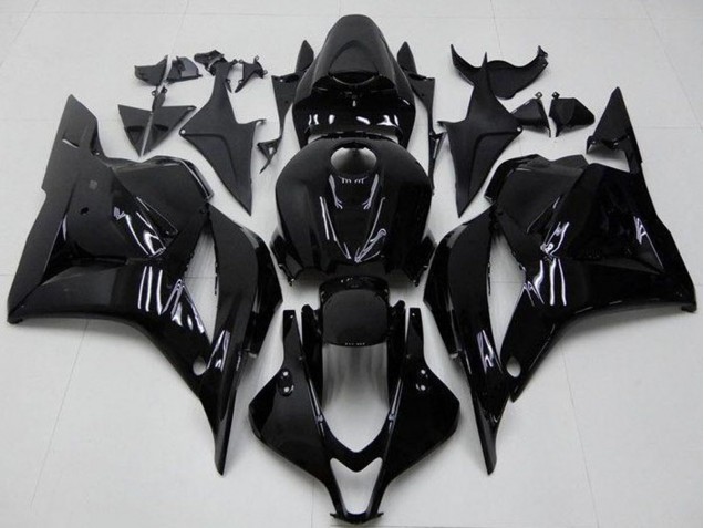 Glänzendes Schwarz 2009-2012 Honda CBR600RR Motorrad Verkleidung Kit