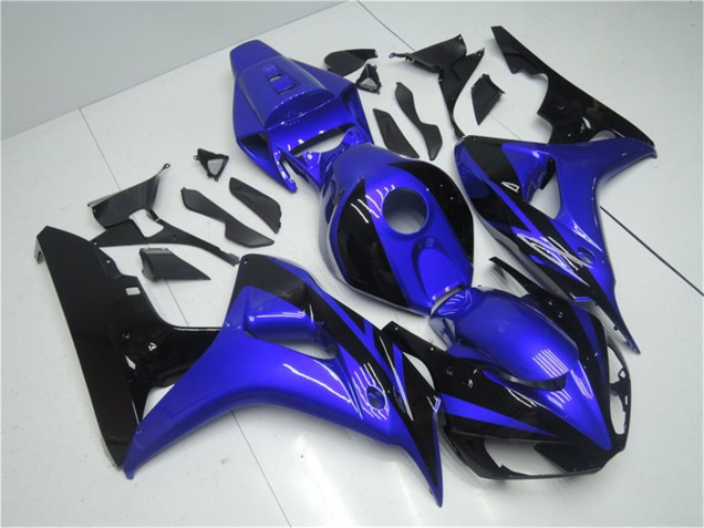 Blau Glänzendes Schwarz 2006-2007 Honda CBR1000RR Motorrad Verkleidung Kit