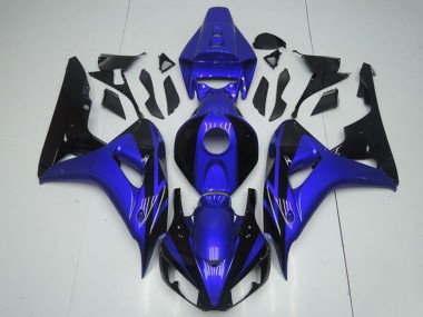 Blau Glänzendes Schwarz 2006-2007 Honda CBR1000RR Motorrad Verkleidung Kit