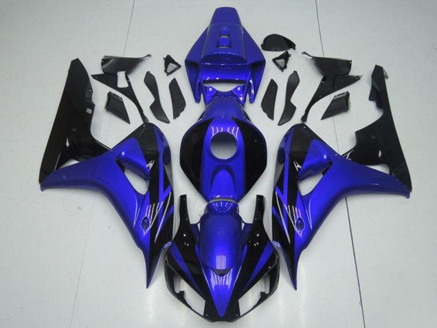 Blau Glänzendes Schwarz 2006-2007 Honda CBR1000RR Motorrad Verkleidung Kit