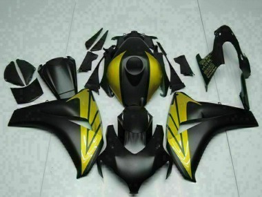 Matt Schwarz Gold 2008-2011 Honda CBR1000RR Motorrad Verkleidung