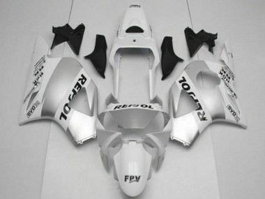 Weiß Silber Schwarz Repsol 2002-2003 Honda CBR900RR 954RR Motorrad Verkleidung