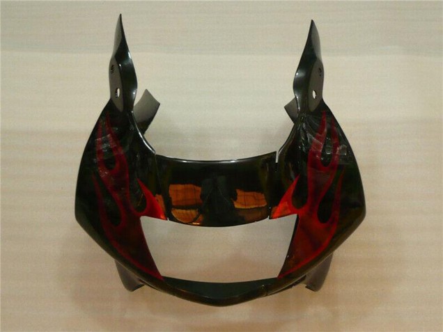 Glänzendes Schwarz Rot Flamme 1995-1996 Honda CBR600 F3 Motorrad Verkleidung