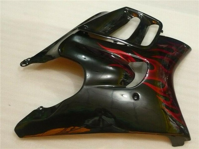 Glänzendes Schwarz Rot Flamme 1995-1996 Honda CBR600 F3 Motorrad Verkleidung