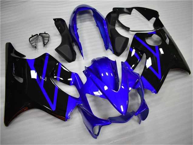 Blau Glänzendes Schwarz 2004-2007 Honda CBR600 F4i Motorrad Verkleidung Kit