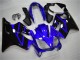 Blau Glänzendes Schwarz 2004-2007 Honda CBR600 F4i Motorrad Verkleidung Kit