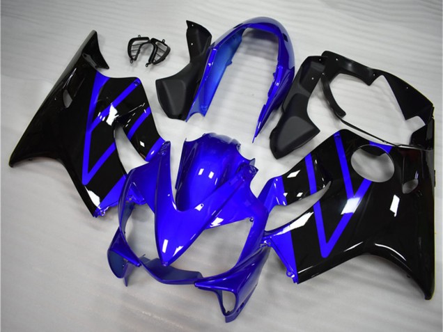 Blau Glänzendes Schwarz 2004-2007 Honda CBR600 F4i Motorrad Verkleidung Kit