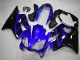 Blau Glänzendes Schwarz 2004-2007 Honda CBR600 F4i Motorrad Verkleidung Kit