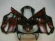 Glänzendes Schwarz Rot Flamme 2004-2007 Honda CBR600 F4i Motorrad Verkleidung