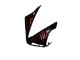 Glänzendes Schwarz Rot Flamme 2004-2006 Yamaha YZF R1 Motorrad Verkleidung