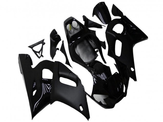 Glänzendes Schwarz Matt Schwarz 1998-2002 Yamaha YZF R6 Motorrad Verkleidung