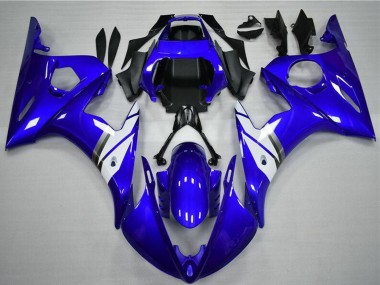 Blau Weiß 2003-2004 Yamaha YZF R6 Motorrad Verkleidung