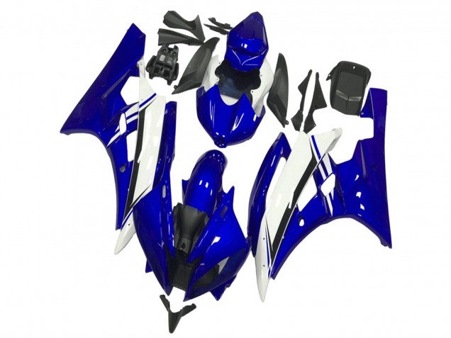 Blau Weiß Schwarz 2006-2007 Yamaha YZF R6 Motorrad Verkleidung
