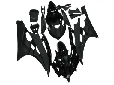 Glänzendes Schwarz Matt Schwarz 2006-2007 Yamaha YZF R6 Motorrad Verkleidung