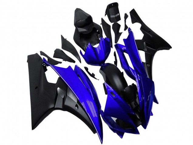 Blau Matt Schwarz 2006-2007 Yamaha YZF R6 Motorrad Verkleidung