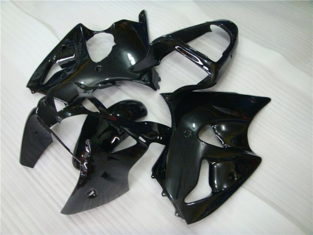 Glänzendes Schwarz 2000-2002 Kawasaki ZX6R Motorrad Verkleidung