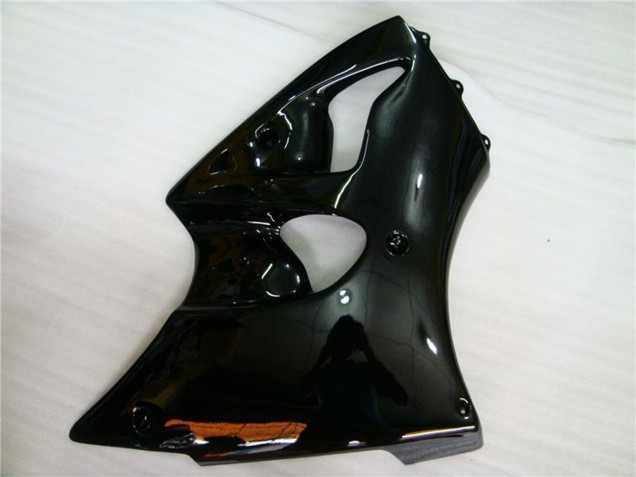 Glänzendes Schwarz 2000-2002 Kawasaki ZX6R Motorrad Verkleidung