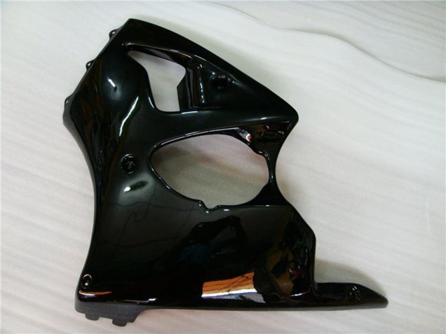 Glänzendes Schwarz 2000-2002 Kawasaki ZX6R Motorrad Verkleidung