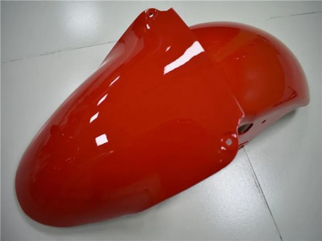 Weiß Rot Glänzendes Schwarz 2000-2002 Kawasaki ZX6R Motorrad Verkleidung