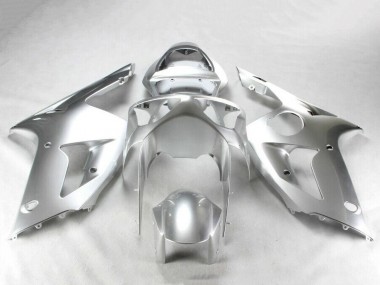 Silber 2003-2004 Kawasaki ZX6R Motorrad Verkleidung Kit