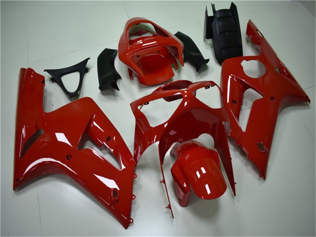 Rot 2003-2004 Kawasaki ZX6R Motorrad Verkleidung Kit