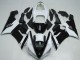 Weiß Glänzendes Schwarz 2005-2006 Kawasaki ZX6R Motorrad Verkleidung