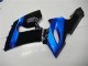 Blau Glänzendes Schwarz 2005-2006 Kawasaki ZX6R Motorrad Verkleidung Kit