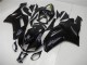 Glänzendes Schwarz 2007-2008 Kawasaki ZX6R Motorrad Verkleidung
