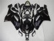 Glänzendes Schwarz 2007-2008 Kawasaki ZX6R Motorrad Verkleidung