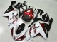 Weiß Schwarz Rot 2007-2008 Kawasaki ZX6R Motorrad Verkleidung