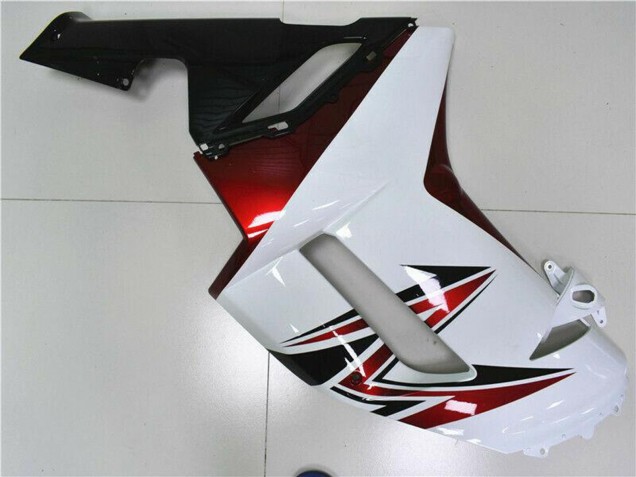 Weiß Schwarz Rot 2007-2008 Kawasaki ZX6R Motorrad Verkleidung