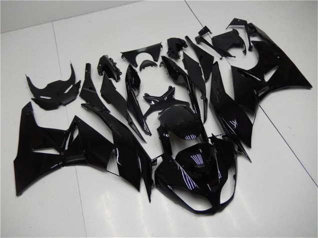 Glänzendes Schwarz 2009-2012 Kawasaki ZX6R Motorrad Verkleidung