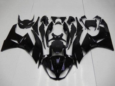 Glänzendes Schwarz 2009-2012 Kawasaki ZX6R Motorrad Verkleidung