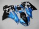 Hellblau Glänzendes Schwarz 2009-2012 Kawasaki ZX6R Motorrad Verkleidung